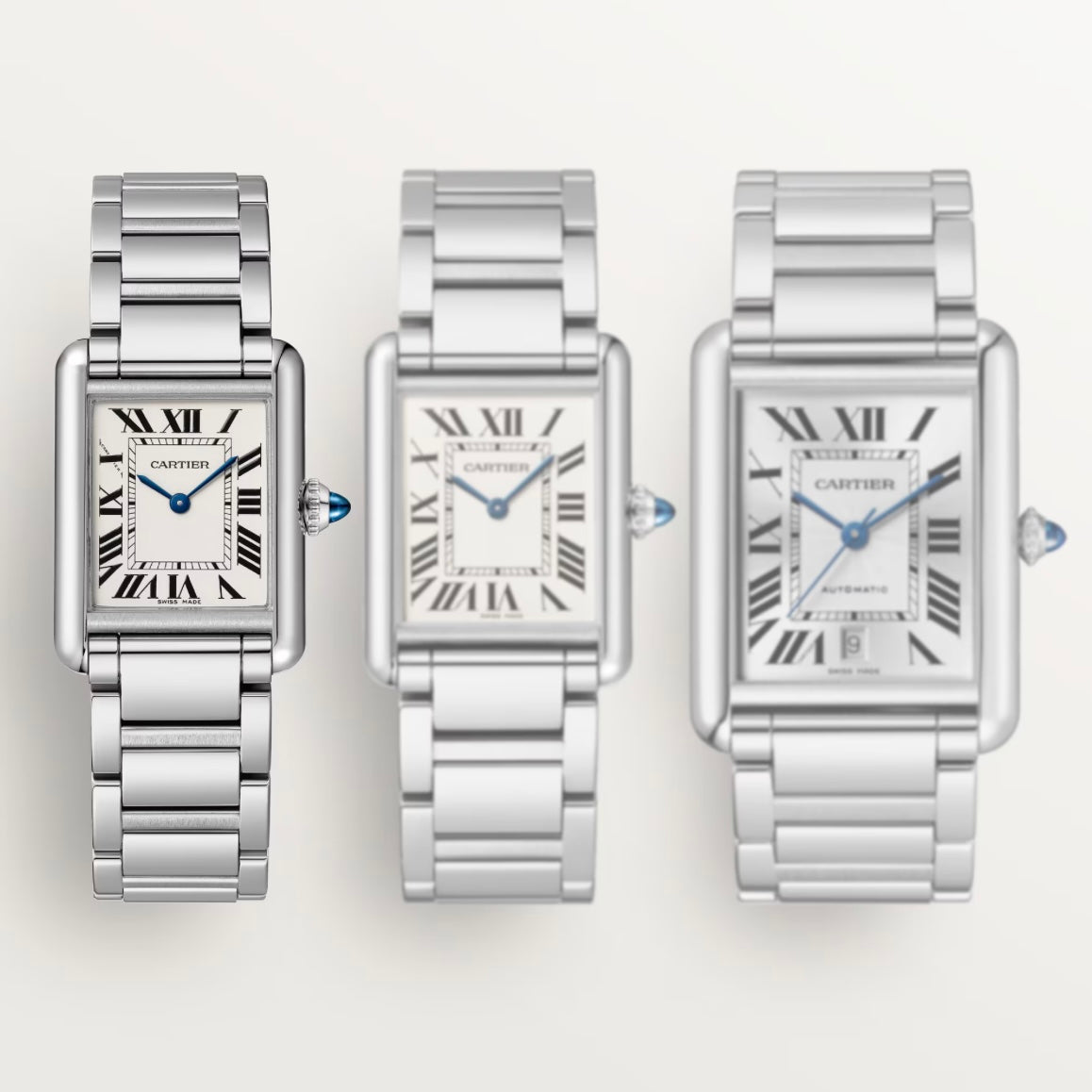 Cartier Tank Americaine Silver Watch