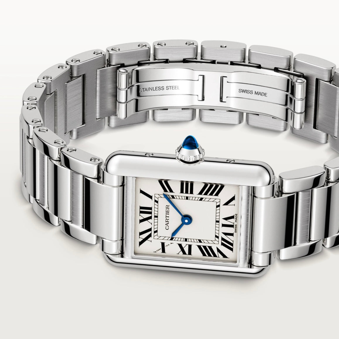 Cartier Tank Americaine Silver Watch